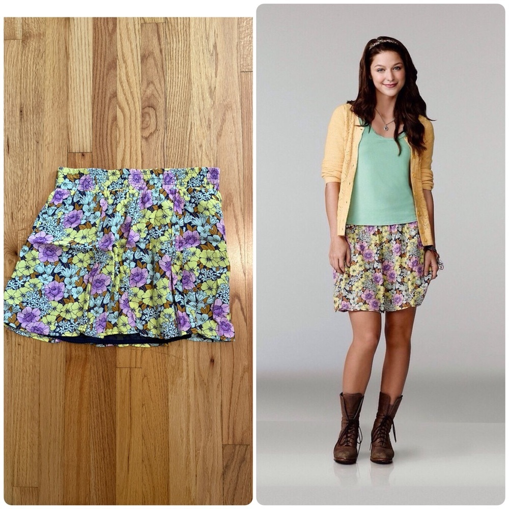 Liefnotes (Anthropologie) Floral Skirt — As Seen On Marley Rose, Glee